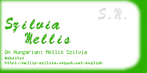 szilvia mellis business card